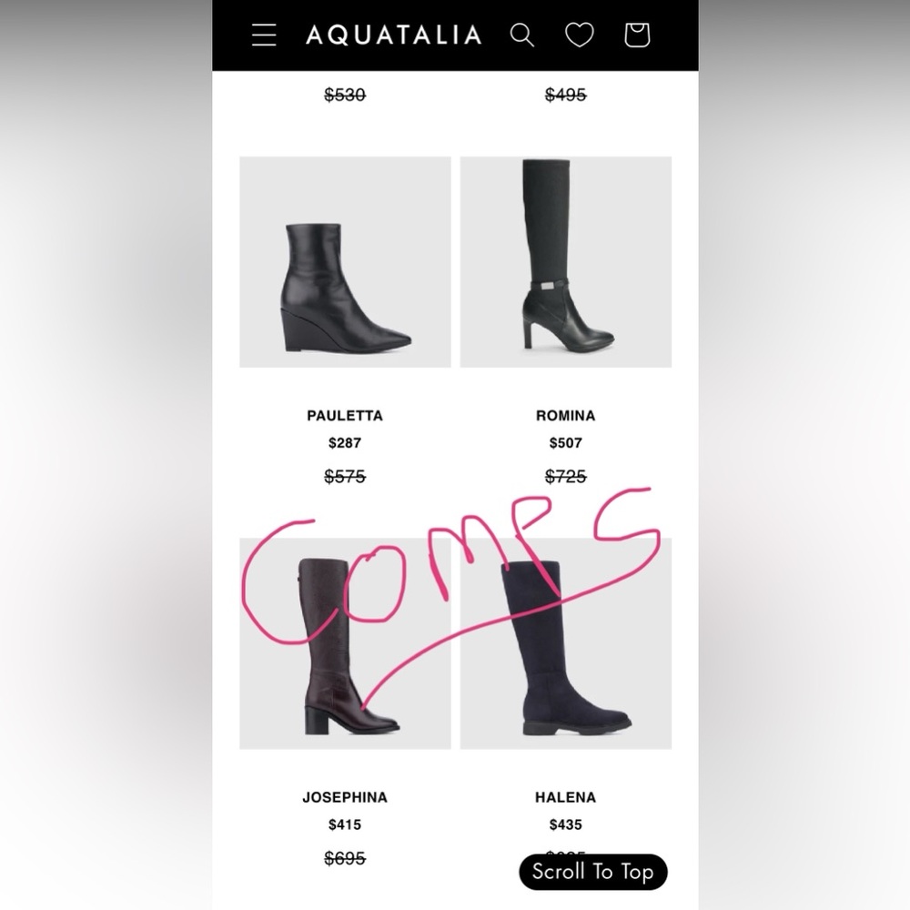 Aquatalia Italian Rain Boots US 8 LIKE NEW fit like between sizes 7.5 - 8 Women - Picture 13 of 15